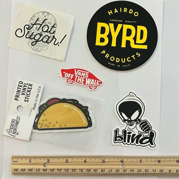 Skater Sticker Lot - 5x Stickers - Picture 1 of 1